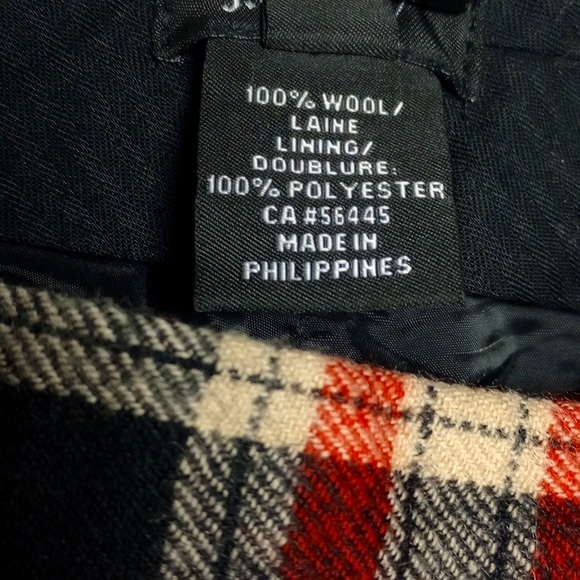 J.CREW CAFE CAPRI RED & BLACK PLAID WOOL CROPPED PANTS - Picture 5 of 9